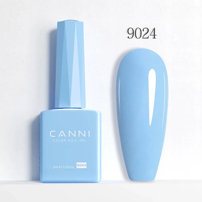 Blushimmer CANNI Hema Free Nail Gel Polish Fall Color Collection with semi-permanent diamond long wear top coat in a vibrant red jelly nude shade