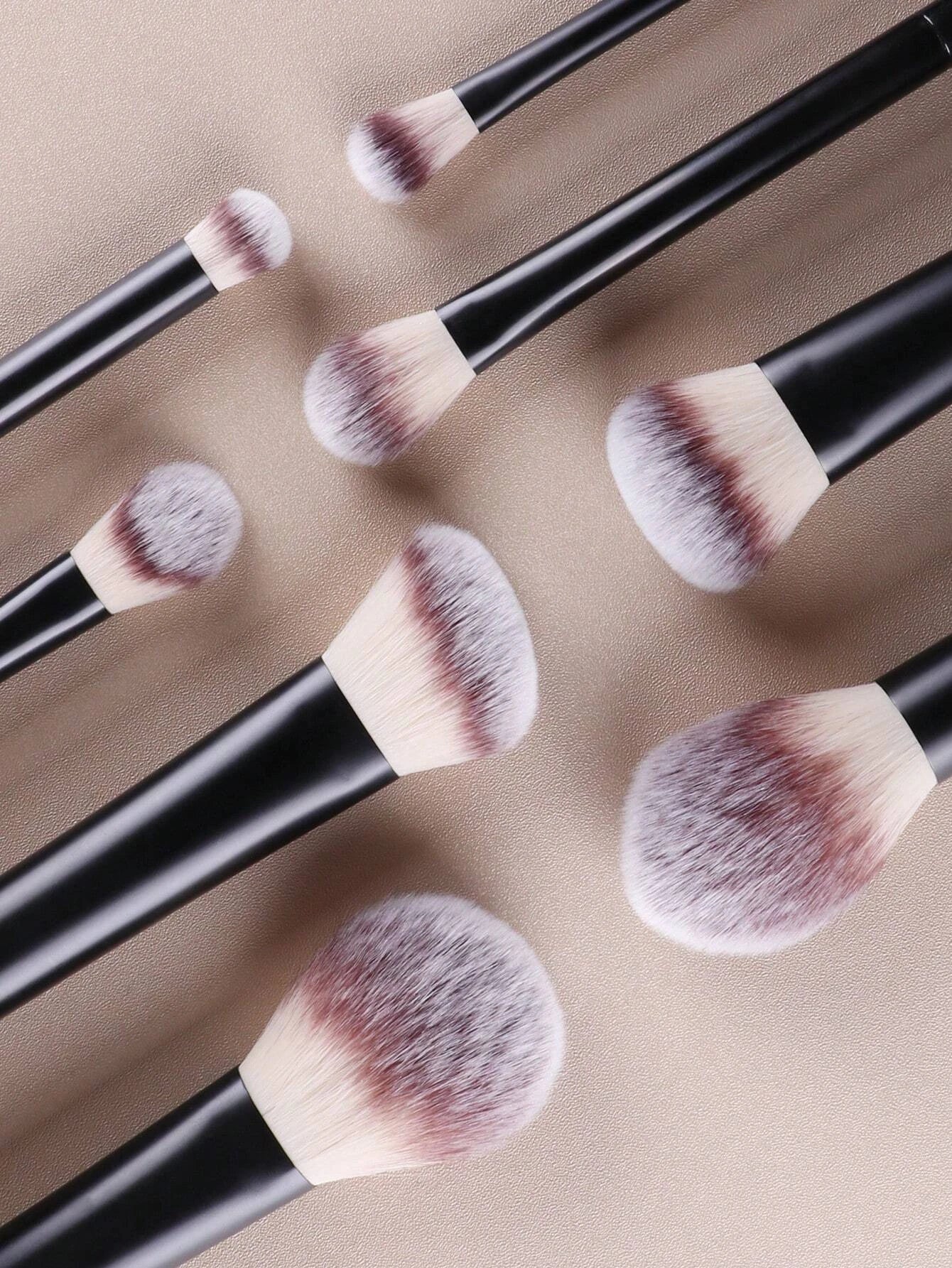 8pcs/Set Multi-Functional Cosmetic Makeup Brush Set, Includes Powder, Blush, Foundation, Eye Shadow