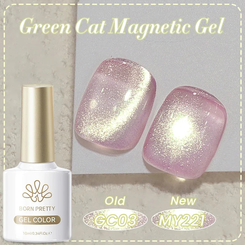 Born Pretty 117 Colors Cat Magnetic Gel Nail Polish, 10ml, vibrant full coverage semi-permanent gel varnish for stylish manicures
