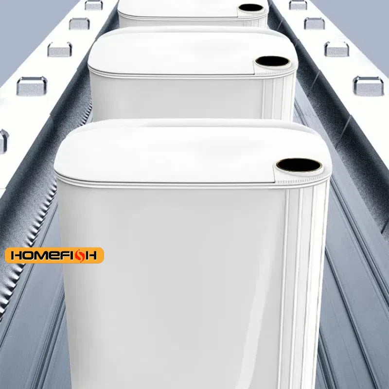 Smart Sensor Trash Can - Auto Wastebin with Screen & Type-C Charging, Suitable for Toilet/Kitchen/Bathroom, Smart Home Wastebask