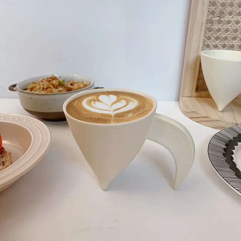 Simple Ceramic Coffee Cup Delicate Latte Art Coffee Mug English Afternoon Tea Tea Set Breakfast Milk Oatmeal Mug Birthday Gift