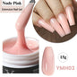 Blushimmer YOKEFELLOW 15g nude pink clear gel extension nail polish with UV/LED soak-off acrylic gel for building and extending nails
