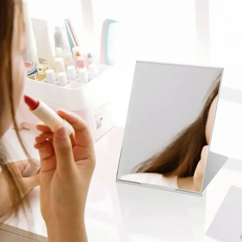 Blushimmer aluminum folding portable makeup mirror with compact, foldable design, ideal for on-the-go beauty touch-ups.