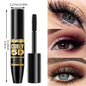 Black waterproof mascara by Blushimmer with 5D silk fiber for long, thick eyelashes, ideal for eye makeup and cosmetic application.
