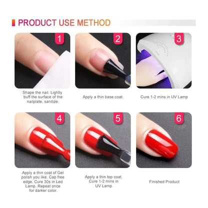 Blushimmer luxury color nail gel polish in vibrant shade, UV and LED soak-off gel, long-lasting and glossy manicure finish.