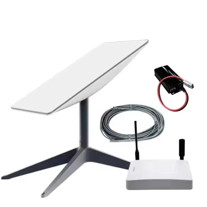 JHZ for SpaceX-Starlink Standard Kit V4 Gen 3 Standard Kit High-Speed Low-Latency Internet Satellite Dish Router Wi-Fi 6 WiF