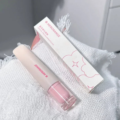 Blushimmer Crystal Jelly Lip Gloss with mirror water liquid lipstick in a sleek tube, showing its moisturizing, long-lasting, sexy lip plumper effect.