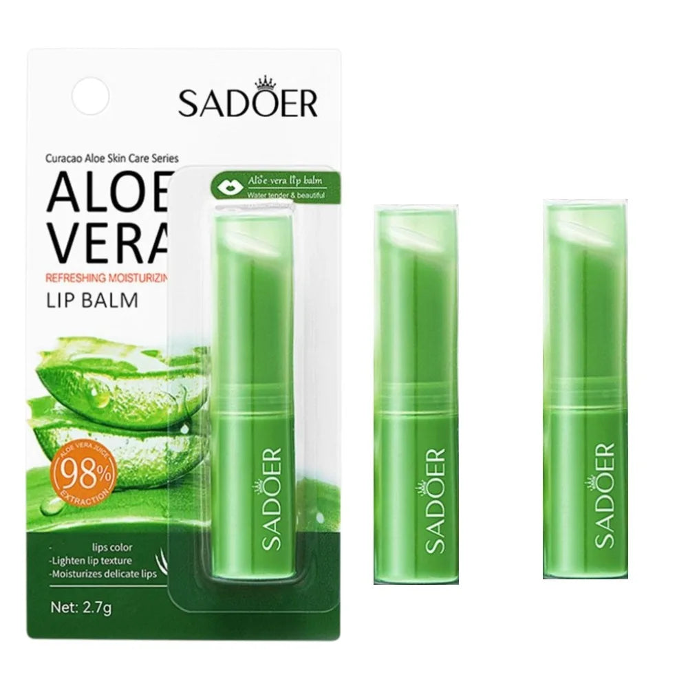 Blushimmer hydrating repair water lip balm with Aloe Vera and Vitamin essence, moisturizing and providing double protection for lips.