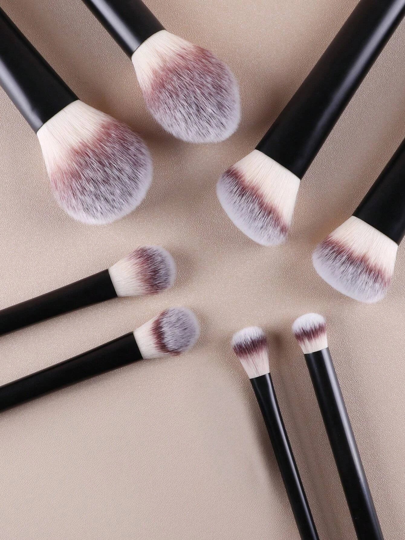 8pcs/Set Multi-Functional Cosmetic Makeup Brush Set, Includes Powder, Blush, Foundation, Eye Shadow