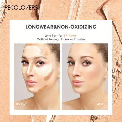 Blushimmer makeup base foundation stick for face, used as bronzer, concealer, and contouring product for women's cosmetics.