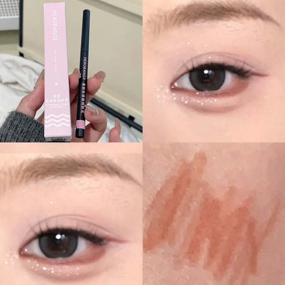 Blushimmer Herorange Silky Eyeliner Gel Pen with vibrant color, waterproof, sweat-proof, easy to apply, smudge-resistant for beginners.