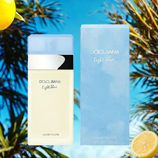 Blushimmer Dole'c & Gabana Light Blue women’s perfume gift set featuring vanilla fragrance and colognes for women.