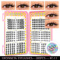 Blushimmer GROINNEYA eyelash clusters, 320 pcs natural volume extension tray, mixed natural and volume cluster lashes.
