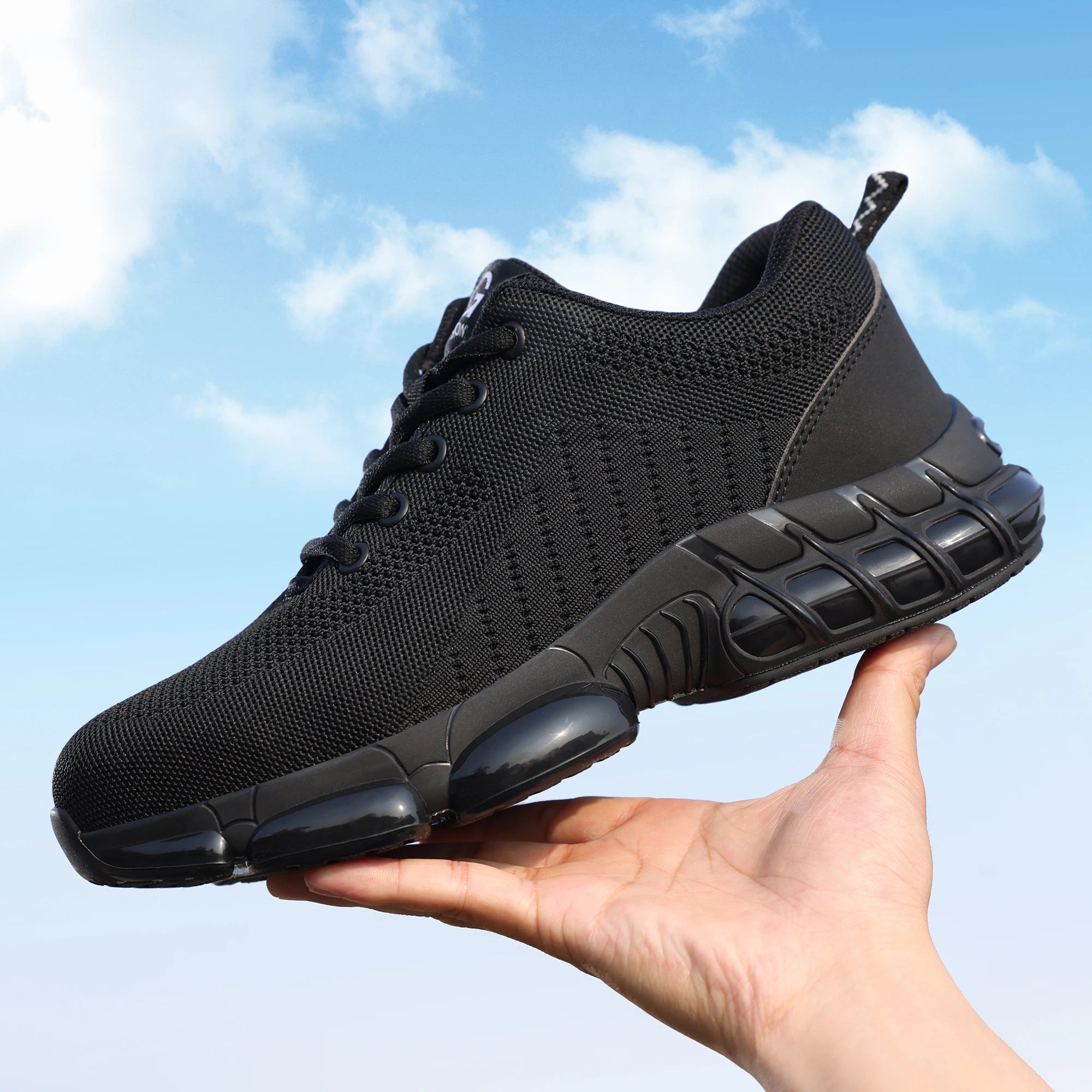 Steel Toe Shoes for Men Lightweight Work Shoes Air Cushioned Sneakers Indestructible Construction Industrial Work Safety Sneaker