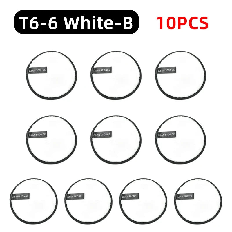 OGEYERO Reusable Makeup Remover Pads Cotton Wipes Microfiber Make Up Removal Sponge Cotton Cleaning Pads Tool