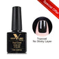 Venalisa 3-in-1 UV gel polish by Blushimmer, showing the organic soak-off gel lacquer on a nail with LED/UV light application.