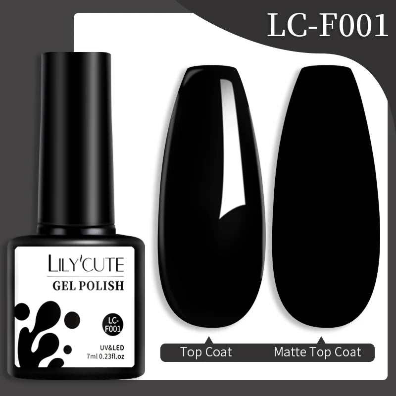 Colorful LILYCUTE 7ml gel nail polish by Blushimmer in vibrant shades, long-lasting semi-permanent UV gel for manicure and nail art.