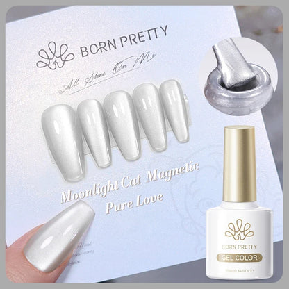 Born Pretty 117 Colors Cat Magnetic Gel Nail Polish, 10ml, vibrant semi-permanent nail varnish with full coverage for gorgeous manicures.