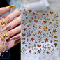Pink and black 5D leopard print nail art stickers by Blushimmer, 8x10cm, featuring stylish leopard decal for DIY manicure decoration.