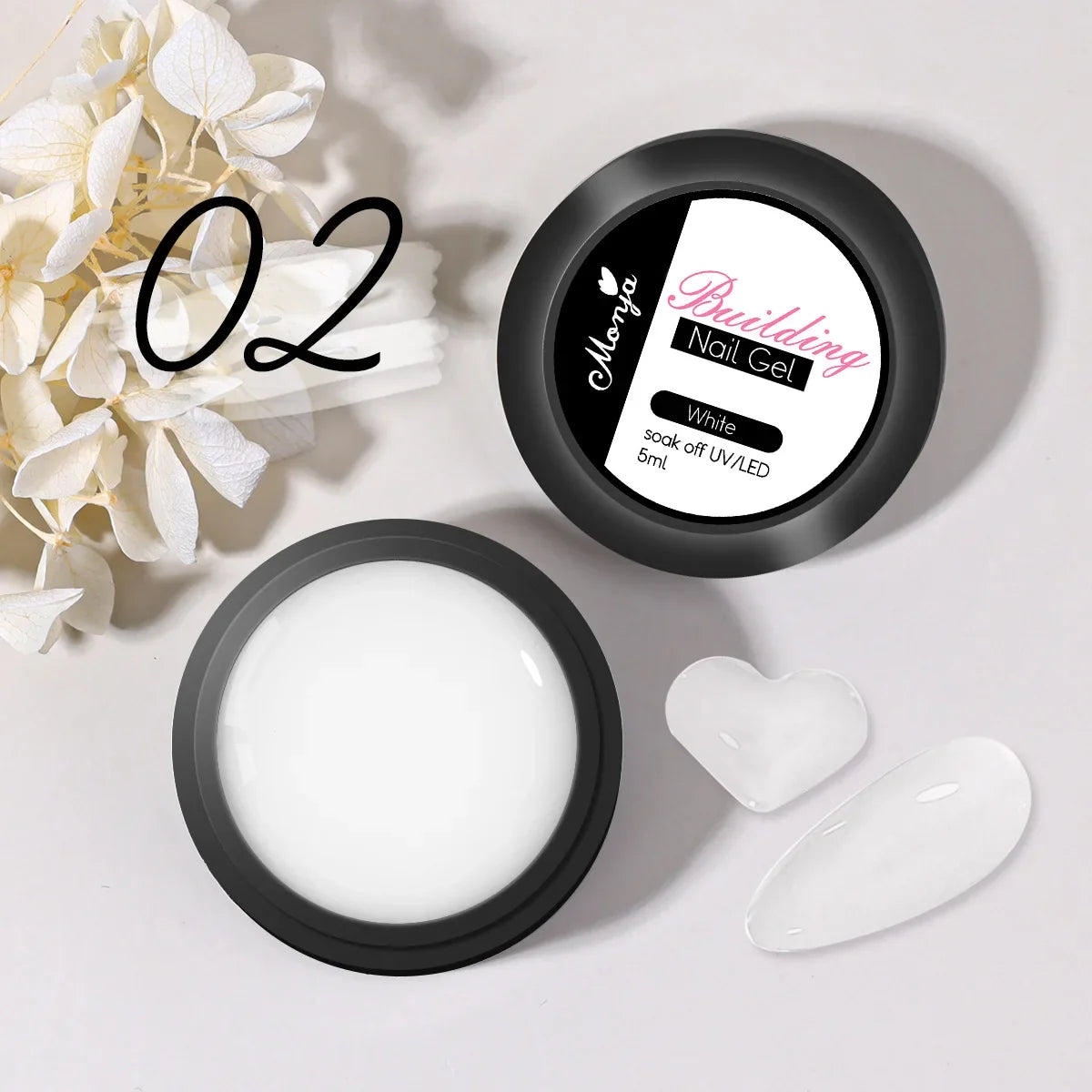 Clear 5/15ml Blushimmer non-stick hand extension gel for 3D shaping and carving, UV/LED hard gel for DIY nail art.