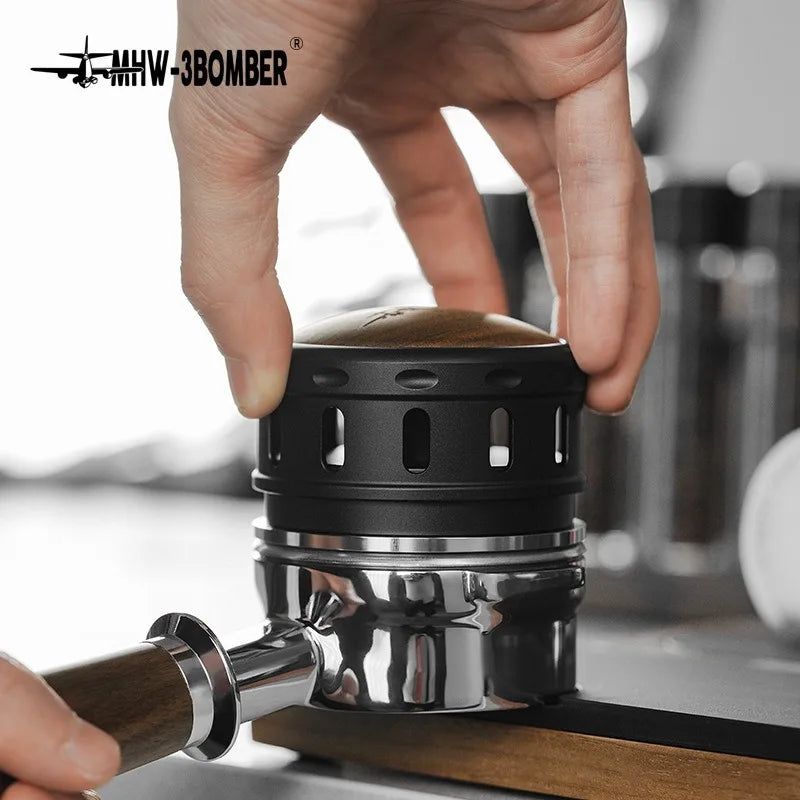 MHW-3BOMBER 51/53/58mm Gravity Espresso Coffee Distributor Espresso Distribution Tool with Breather Hole Home Outdoor Cafe Use