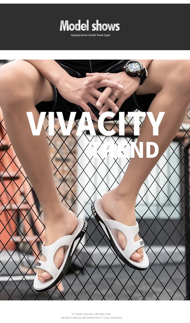 Men Slip On Sandals Non Slip Sole Soft Insole Pool Beach Slippers Fashion Casual Outdoor Slides Wholesale