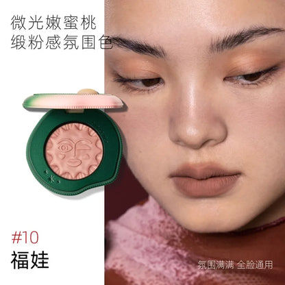 Girlcult Blushimmer emotional blush highlighter with matte shimmer finish, pressed face powder for a cute Korean makeup look.