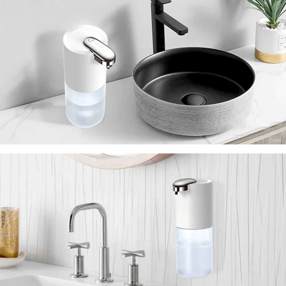 380ml Automatic Sensor Hand Sanitizer Machine Rechargeable Dish Soap Dispenser Electric Sanitizer Dispenser for Kitchen Bathroom