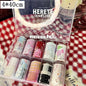 Blushimmer nail art transfer paper with 10 rolls of plaid, stars, and bird-themed nail foil stickers for manicures and nail decoration.