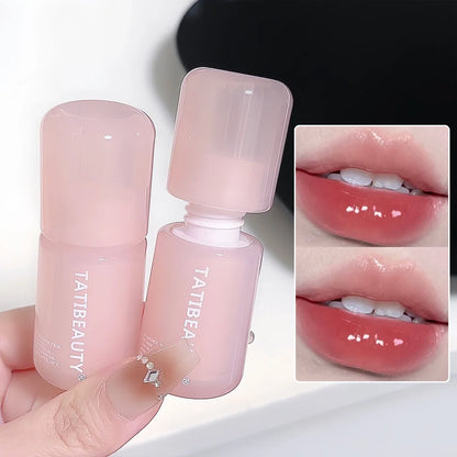 Blushimmer DIKALU crystal jelly water lip gloss and lipstick in vibrant shades, hydrating, plumping, and moisturizing for lips.