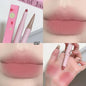 Blushimmer waterproof velvet nude pink and sexy red brown lip liner pencil with long-lasting matte lipstick for lips makeup.