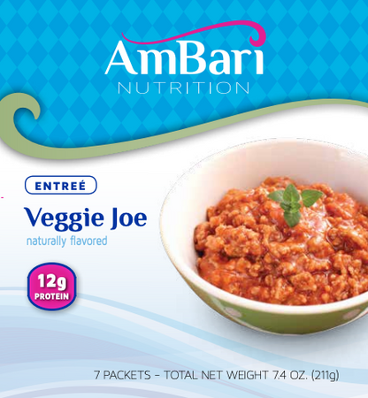 Vegetarian Sloppy Joe food by AmBari Nutrition in a bowl with shredded vegetables and sauce, ready to serve.