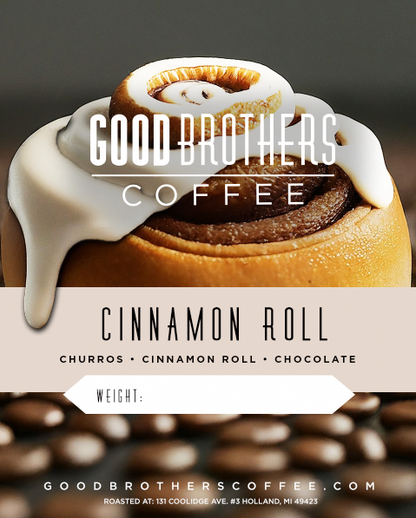 Roasted cinnamon roll coffee cup from Diego Bermudez M-03 Castillo by Good Brothers Coffee LLC.