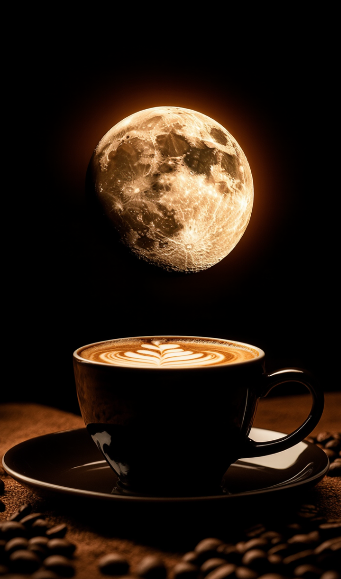 Screenshot of Lunar Espresso Blend Original roasted coffee bag from Good Brothers Coffee LLC, showcasing the product packaging.