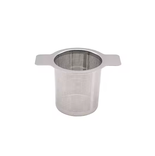 Stainless steel tea infuser with mesh strainer for loose leaf tea, a coffee accessory from Good Brothers Coffee LLC.