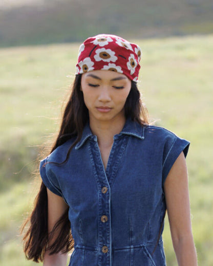 Downeast essential summer scarf featuring lightweight, breathable fabric with a stylish, colorful pattern perfect for warm weather.