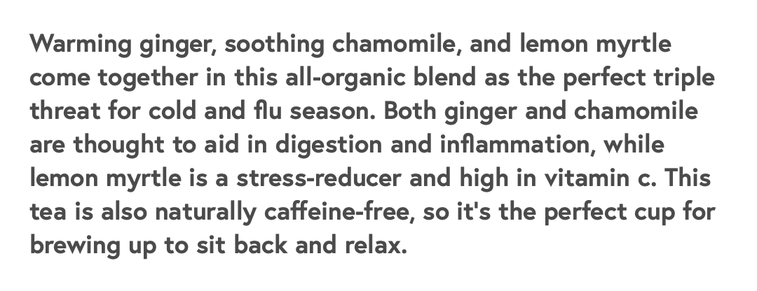 Loose leaf Organic Chamomile Ginger Tea from Good Brothers Coffee LLC, showing fresh chamomile flowers and ginger pieces.
