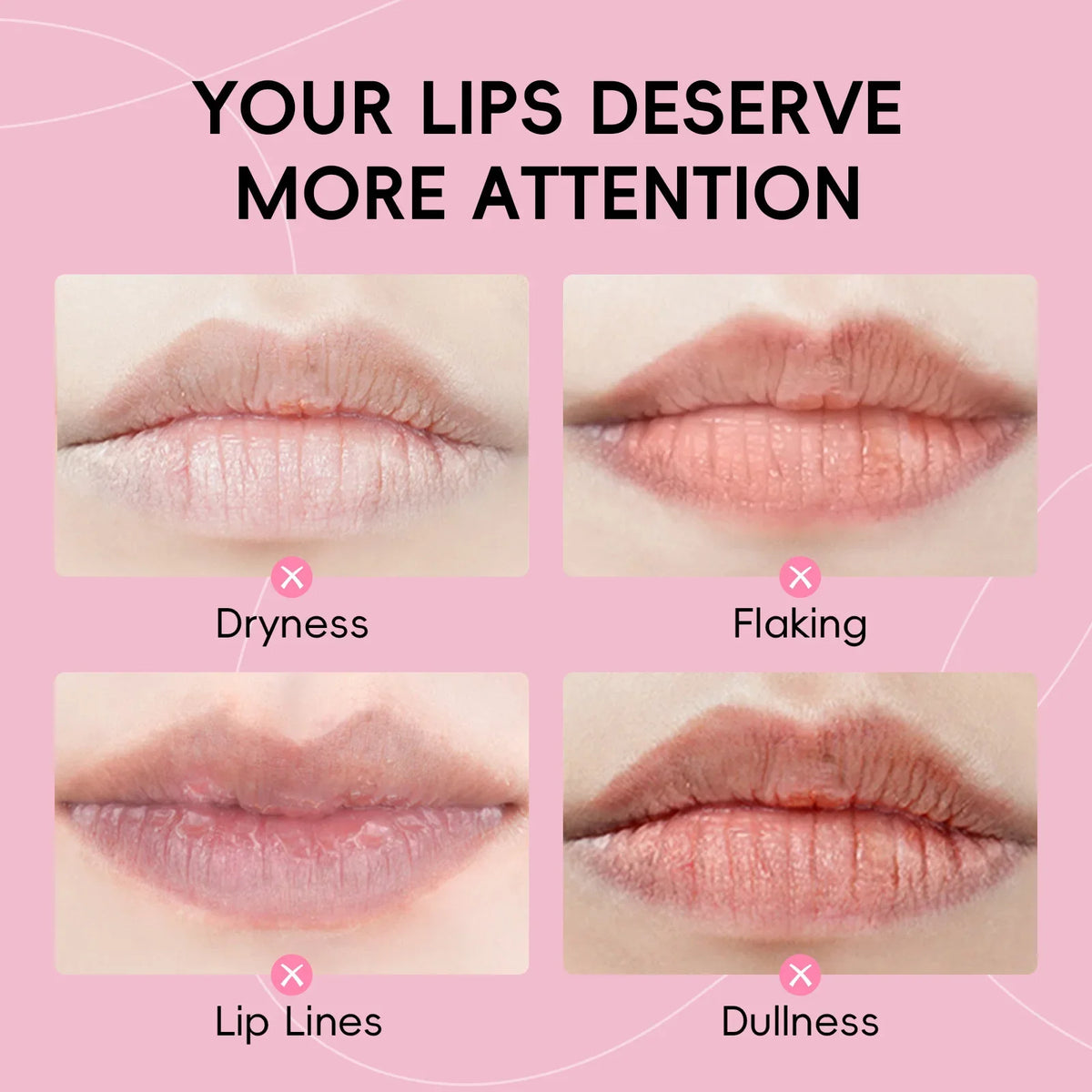 Blushimmer BIOAQUA Sakura lipstick set with cherry blossom moisturizing lip balm, nourishing and hydrating lips.