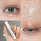 Blushimmer waterproof liquid eyeshadow highlighter with ultra-shiny, long-lasting glitter for vibrant, monochrome eye looks.