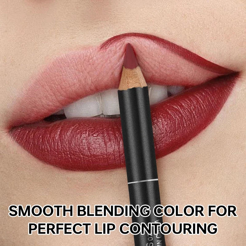 Blushimmer velvet matte lip liner pencil for women, waterproof and long lasting, with smooth application for perfect lip contour.