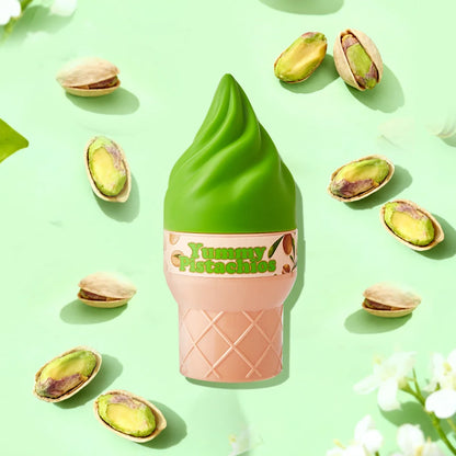 Cute ice cream-shaped perfume bottle by Blushimmer, floral vanilla fragrance, 50ml long-lasting eau de toilette for women.