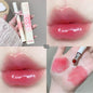 Kakashow Mirror Watery Lip Gloss by Blushimmer, moisturizing jelly lip tint with a glossy, transparent finish, shown in a close-up image.