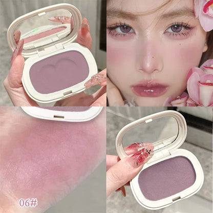 Blushimmer Phantom Bear blush cream in Mochi texture, powder-free, low-saturation, natural matte finish, long-lasting makeup.