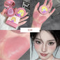 Blushimmer Cushion Blush in blush shade with powder puff, long-lasting, blendable makeup blusher with whitening effect, without sticking.