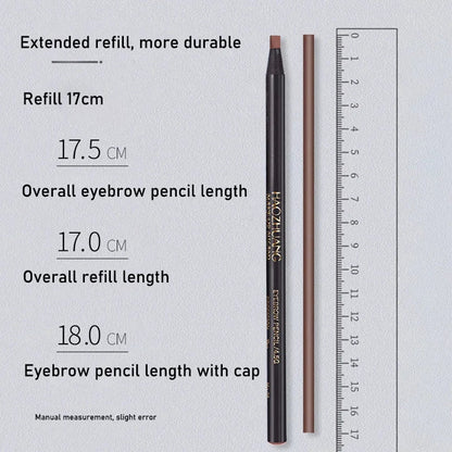 Blushimmer waterproof long-lasting eyebrow pencil with soft brush for natural eyebrow makeup and permanent tattoo effects