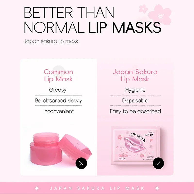 Blushimmer LAIKOU lip mask set with moisturizing gel patches for hydrating, repairing, and lightening lips.