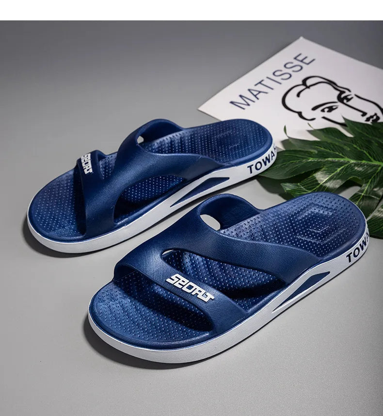 Men Slip On Sandals Non Slip Sole Soft Insole Pool Beach Slippers Fashion Casual Outdoor Slides Wholesale