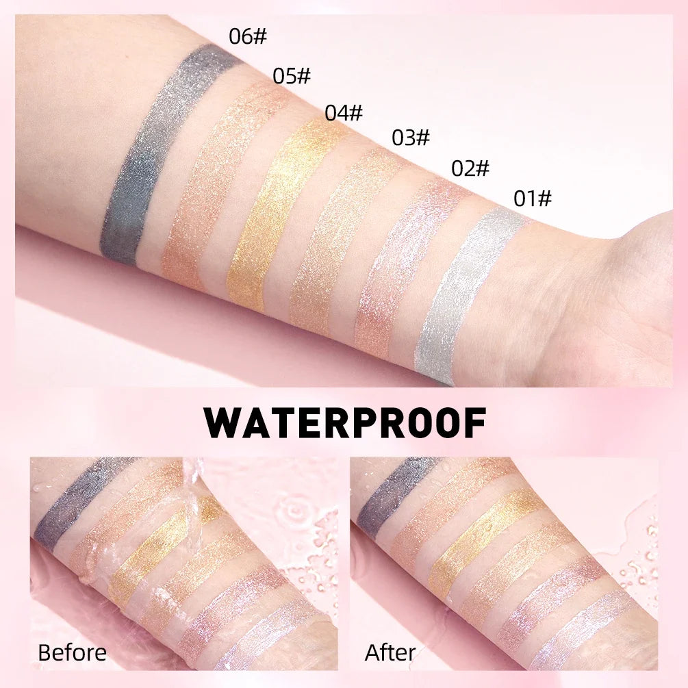 Blushimmer QIBEST Diamond Liquid Lipstick in gray sparkling shade, moisturizing, long-lasting waterproof lip gloss with six color options.