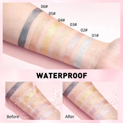 Blushimmer QIBEST Diamond Liquid Lipstick in gray sparkling shade, moisturizing, long-lasting waterproof lip gloss with six color options.