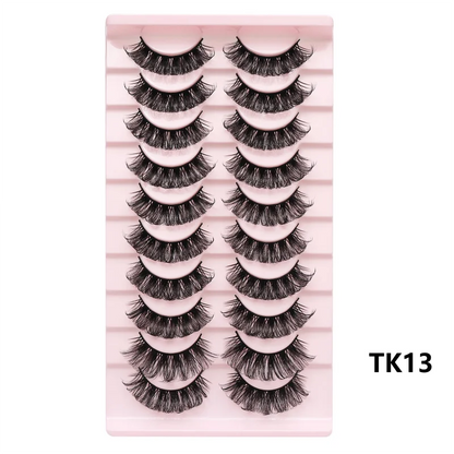 Blushimmer 25mm 3D mink false eyelashes with thick, fluffy, dramatic volume for a natural yet bold eyelash look.